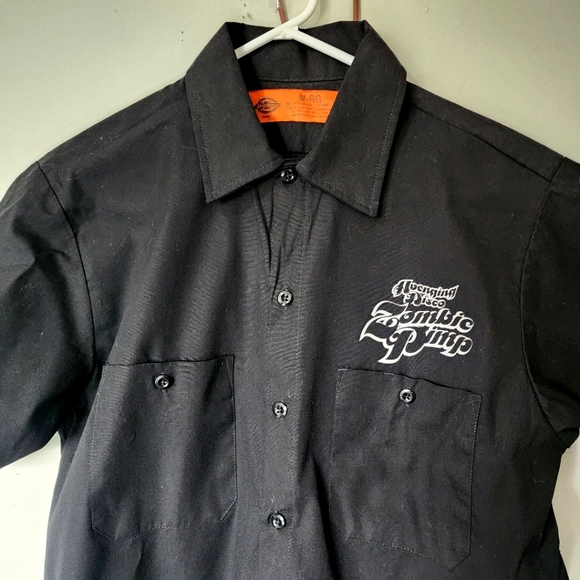 Dickies Curse Of The Avenging Disco Zombie Pimp Black Button Down Shirt - Picture 3 of 9